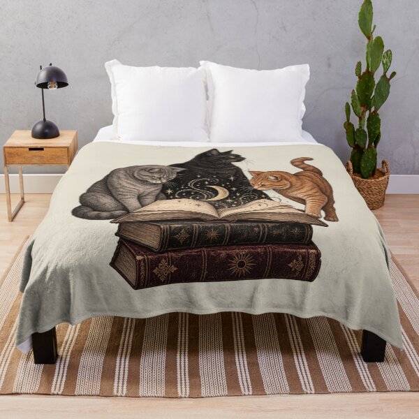 Item preview, Reading Cats Dark Academia Celestial Engraving Art designed and sold by AmiGraph.