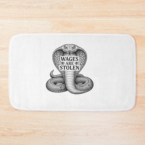 Item preview, Wages Are Stolen Cobra Snake Illustration designed and sold by Owcomm.