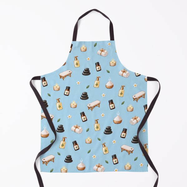 Item preview, Massage Therapist Essentials – Pastel Blue Wellness Pattern designed and sold by HO•Designs.