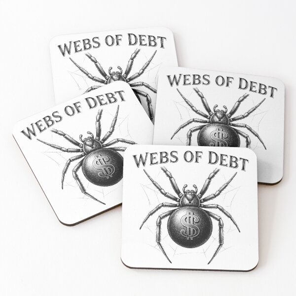 Item preview, Webs Of Debt Spider Capitalism Graphic designed and sold by Owcomm.