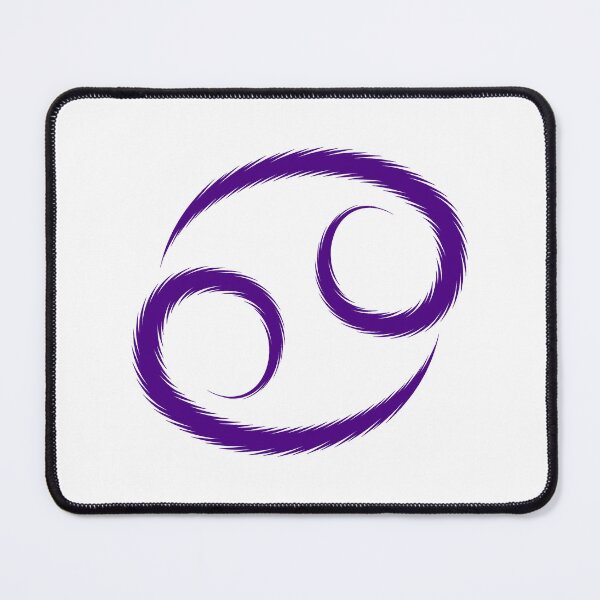 Item preview, Dark Purple Cancer Crab Zodiac Symbol Design designed and sold by pattern-archive.