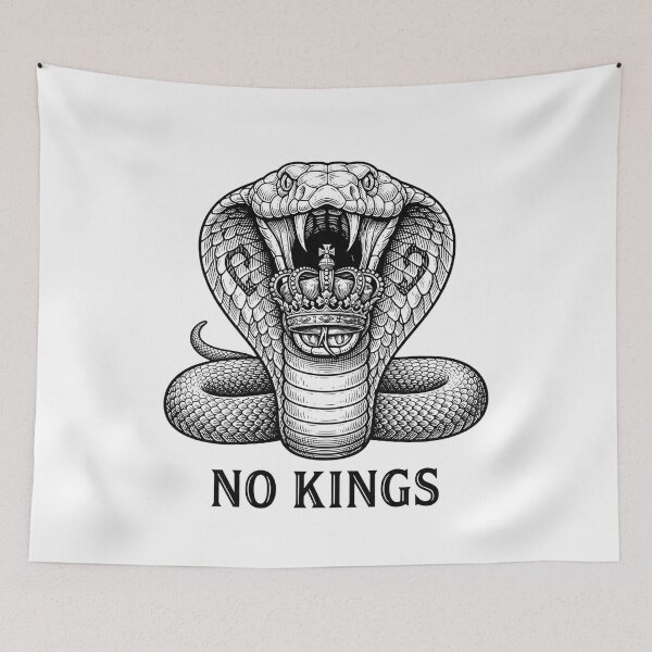 Item preview, No Kings Socialist Anticapitalist Snake With Crown    designed and sold by Owcomm.