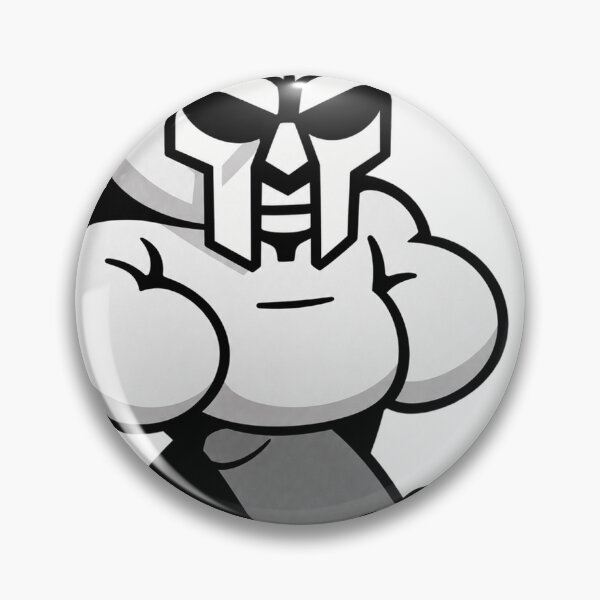 Item preview, Underground Rap Villain Metal Mask Muscular Cartoon Art designed and sold by UrbanLayers.