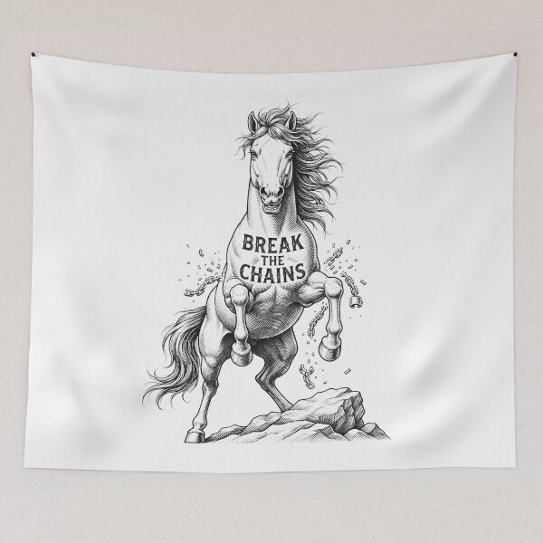 Item preview, Break The Chains Socialist Horse Artwork    designed and sold by Owcomm.