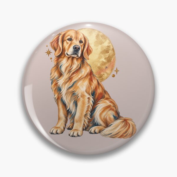 Item preview, Celestial Golden Retriever with Antique Sun designed and sold by  MAD's Recreation Studio.