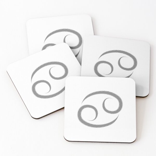 Item preview, Gray Cancer Crab Zodiac Symbol Design designed and sold by pattern-archive.
