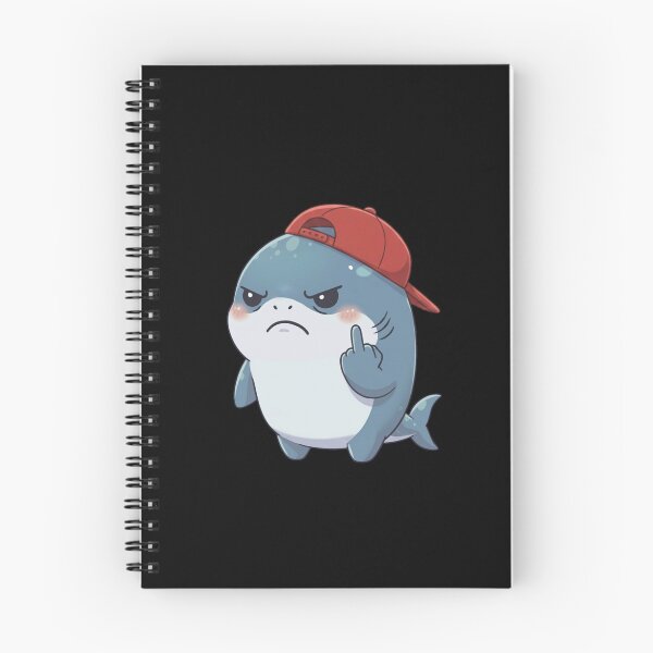 Item preview, Angry Shark Flipping Off designed and sold by Nature's Chibis.