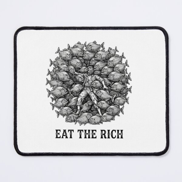 Item preview, Eat The Rich Piranha Fish Circular Artwork designed and sold by Owcomm.