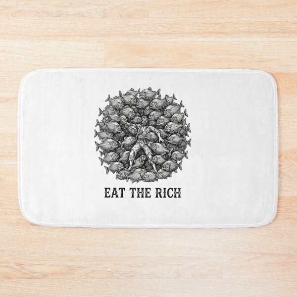 Item preview, Eat The Rich Piranha Fish Circular Artwork designed and sold by Owcomm.