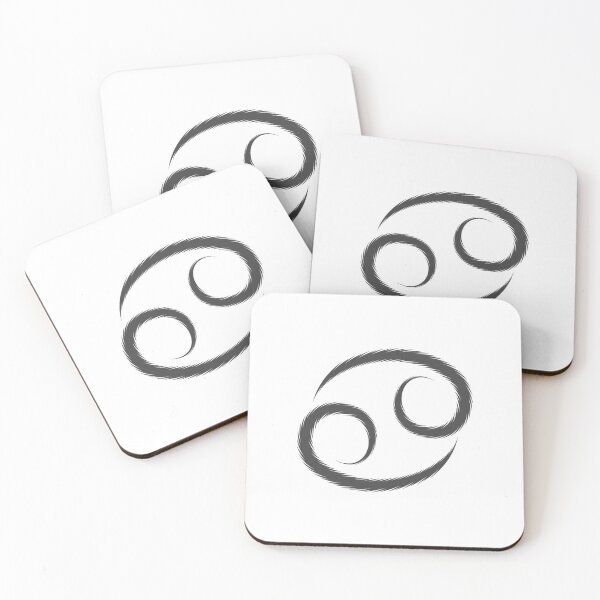 Item preview, Dark Gray Cancer Crab Zodiac Symbol Design designed and sold by pattern-archive.
