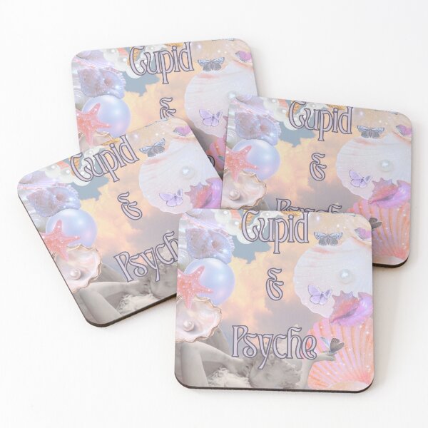 Item preview, Cupid and Psyche Pearl Shell Vaporwave Aesthetic Art designed and sold by The Lady Goblin's Goods.