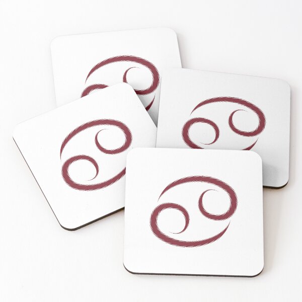 Item preview, Burgundy Cancer Crab Zodiac Symbol Design designed and sold by pattern-archive.