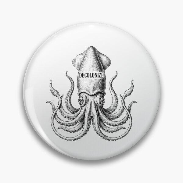 Item preview, Decolonize Vintage Squid Kraken Tentacles Graphic    designed and sold by Owcomm.