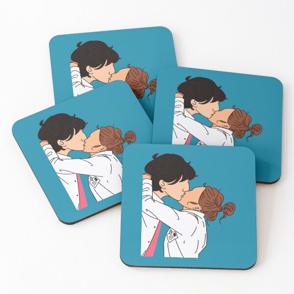 Item preview, "The Love Hypothesis" Olive and Adam (Blue Background) designed and sold by jamierachelz.