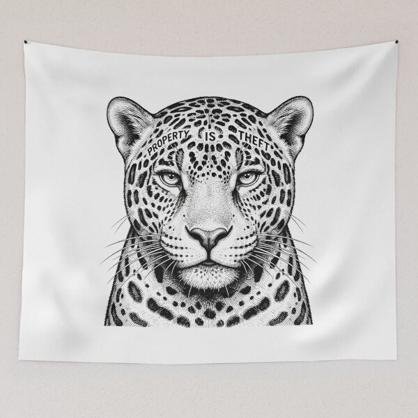 Item preview, Property Is Theft Socialist Panther Quote designed and sold by Owcomm.