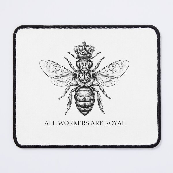 Item preview, All Workers Are Royal Crowned Bee Anti Capitalist designed and sold by Owcomm.