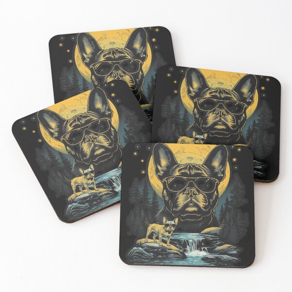 Item preview, French Bulldog with sunglasses 90s wildlife designed and sold by aponwao.