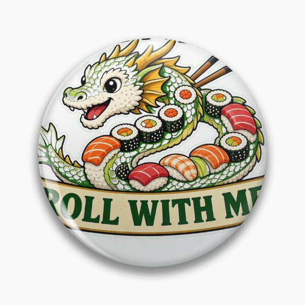 Item preview, Great Sushi Dragon Roll With Me Food Fantasy Creature Tee designed and sold by GSideArtStore.