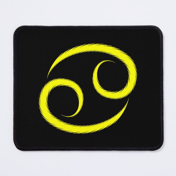 Item preview, Yellow Cancer Crab Zodiac Symbol Design designed and sold by pattern-archive.