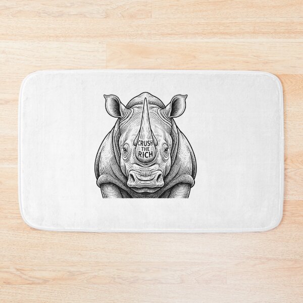 Item preview, Crush The Rich Rhinoceros Anti Capitalist    designed and sold by Owcomm.