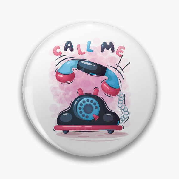 Item preview, Cute Kawaii Retro Telephone - Sweet Ringing Call Me Graphic designed and sold by OmaElza.