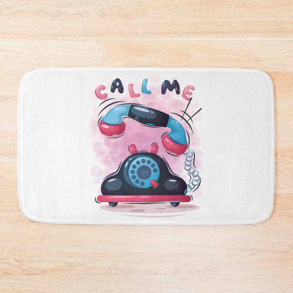 Item preview, Cute Kawaii Retro Telephone - Sweet Ringing Call Me Graphic designed and sold by OmaElza.