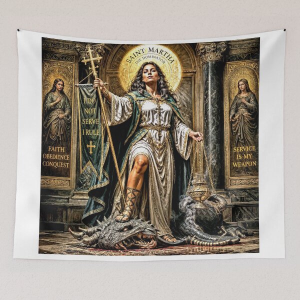 Item preview, Saint Martha the Dominator designed and sold by OvidiumArt.