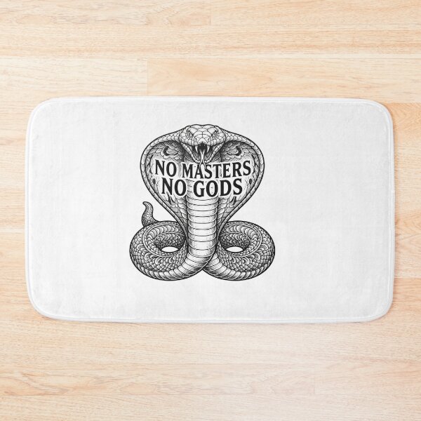 Item preview, No Masters No Gods Cobra Snake Socialist Anti Capitalist    designed and sold by Owcomm.