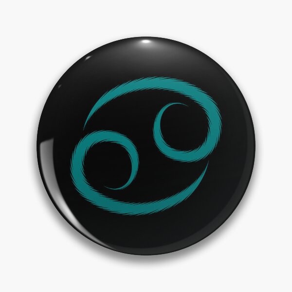 Item preview, Teal Cancer Crab Zodiac Symbol Design designed and sold by pattern-archive.