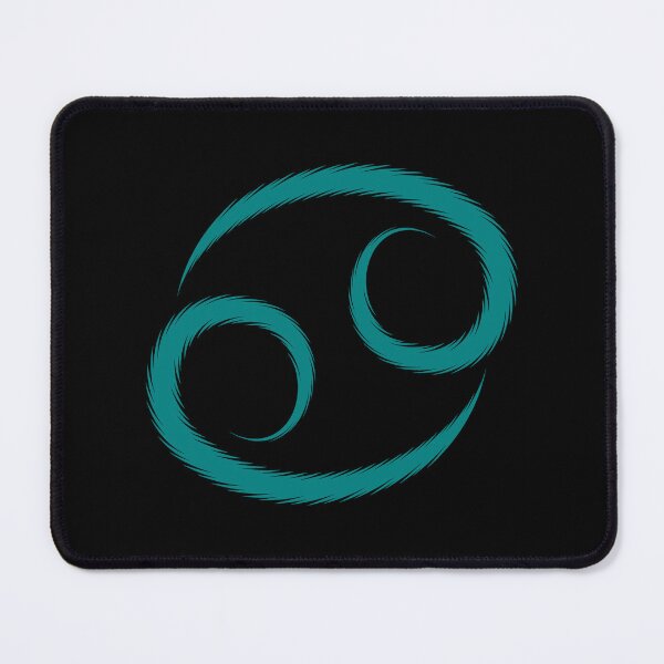 Item preview, Teal Cancer Crab Zodiac Symbol Design designed and sold by pattern-archive.
