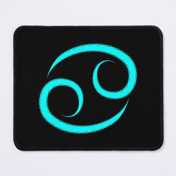 Item preview, Cyan Cancer Crab Zodiac Symbol Design designed and sold by pattern-archive.