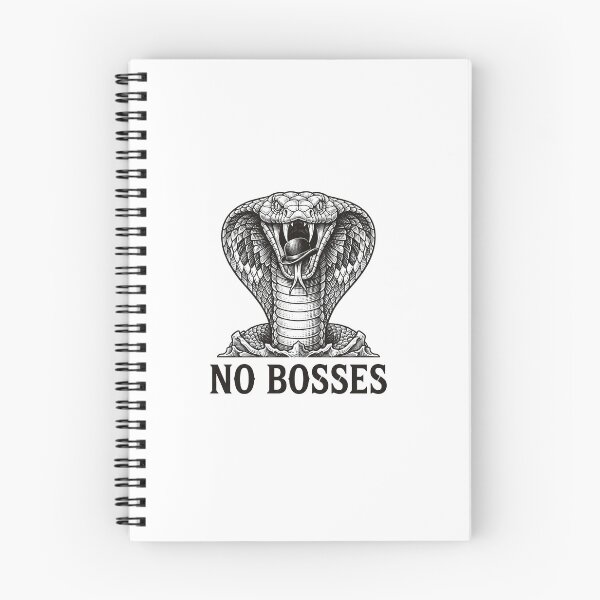 Item preview, No Bosses Anti Capitalist Cobra Snake Graphic    designed and sold by Owcomm.