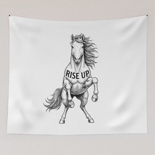 Item preview, Rise Up Socialist Anti Capitalist Horse designed and sold by Owcomm.