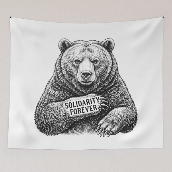 Item preview, Solidarity Forever Bear Anti Capitalist Movement designed and sold by Owcomm.