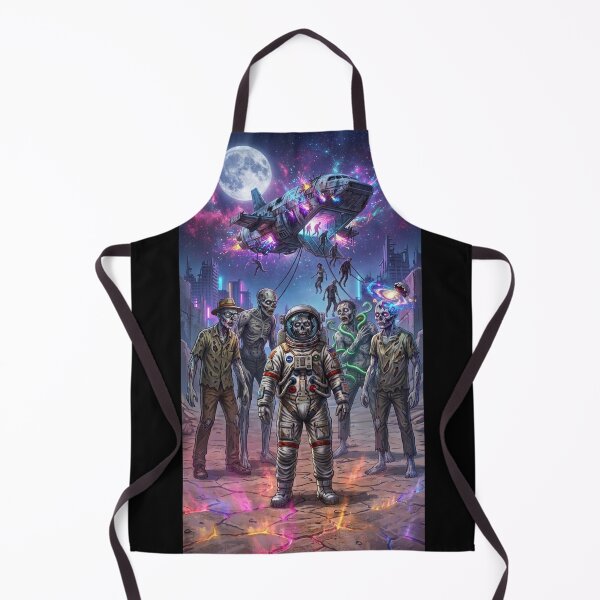 Item preview, Surreal Zombie Spaceman in Cosmic Neon Wasteland designed and sold by Rain-Road.