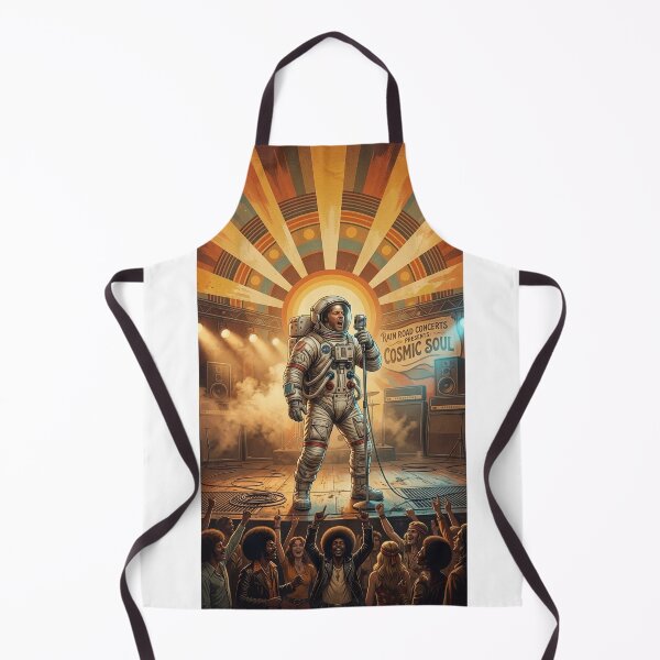 Item preview, Retro 70s Astronaut Concert - Surreal Space Singer Wall Art designed and sold by Rain-Road.