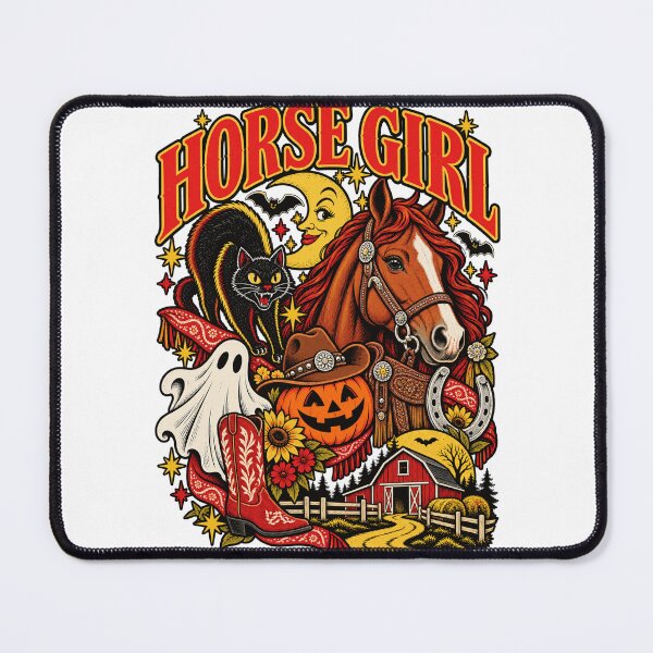 Item preview, Spooky Horse Girl Vintage Western Halloween designed and sold by justinhmorton.