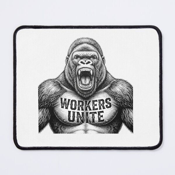 Item preview, Workers Unite Gorilla Socialist Anticapitalist Movement designed and sold by Owcomm.