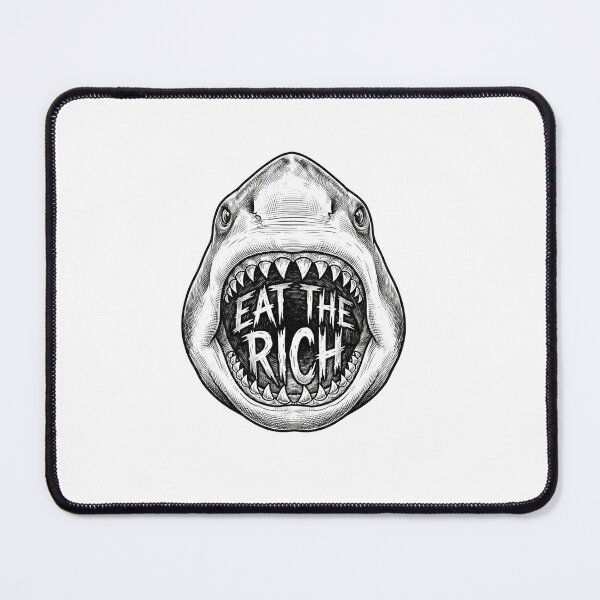 Item preview, Eat The Rich Shark Vintage Illustration designed and sold by Owcomm.