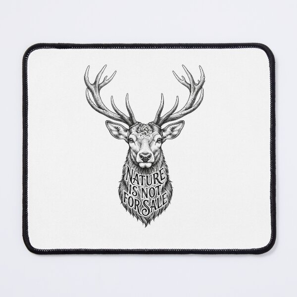 Item preview, Nature Is Not For Sale Stag Deer Head designed and sold by Owcomm.
