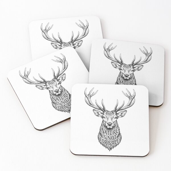 Item preview, Nature Is Not For Sale Stag Deer Head    designed and sold by Owcomm.