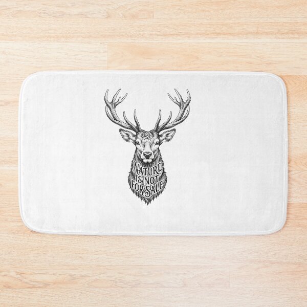 Item preview, Nature Is Not For Sale Stag Deer Head    designed and sold by Owcomm.
