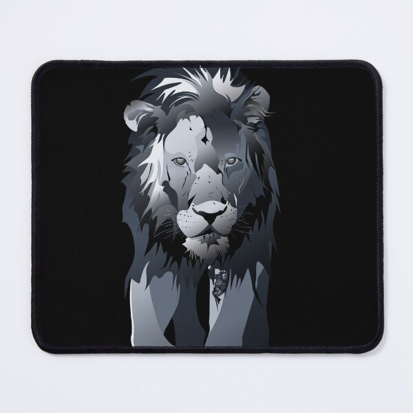 Item preview, Geometric Lion Portrait - Liquid Chrome Variant designed and sold by DB-Vector-Art.