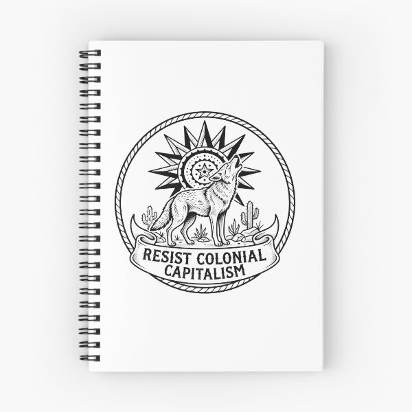 Item preview, Resist Colonial Capitalism Howling Wolf Emblem designed and sold by Owcomm.
