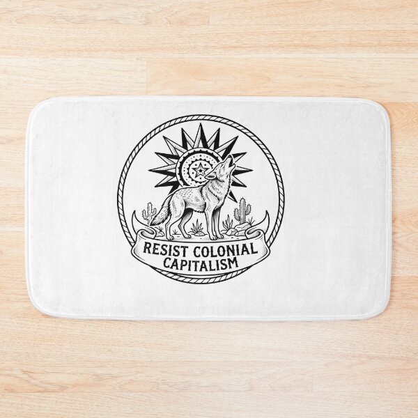 Item preview, Resist Colonial Capitalism Howling Wolf Emblem designed and sold by Owcomm.