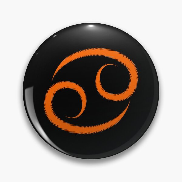 Item preview, Orange Cancer Crab Zodiac Symbol Design designed and sold by pattern-archive.