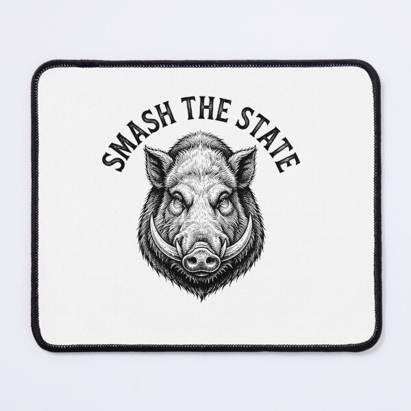 Item preview, Smash The State Wild Boar Graphic designed and sold by Owcomm.