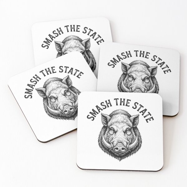 Item preview, Smash The State Wild Boar Graphic    designed and sold by Owcomm.