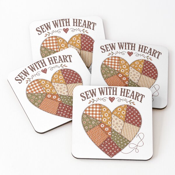 Item preview, Sew With Heart Patchwork Quilting Lover designed and sold by justinhmorton.