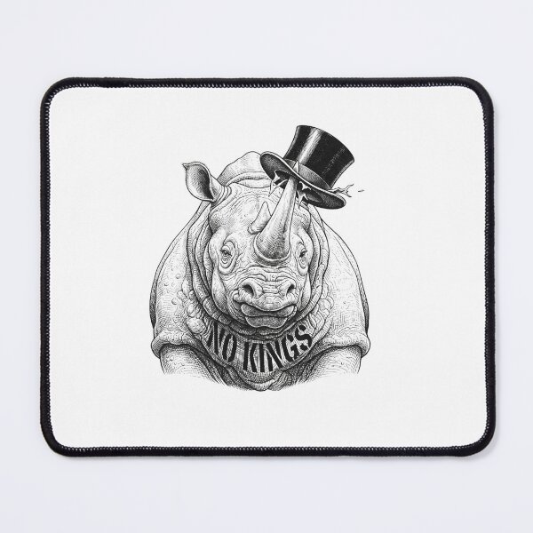 Item preview, No Kings Rhino Socialist Anti Capitalist Top Hat designed and sold by Owcomm.